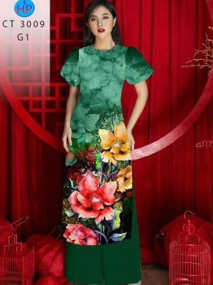 Vải Áo Dài Hoa In 3D AD 3009 33 1780452082 170 vai ao dai hoa in 3d ad 3009