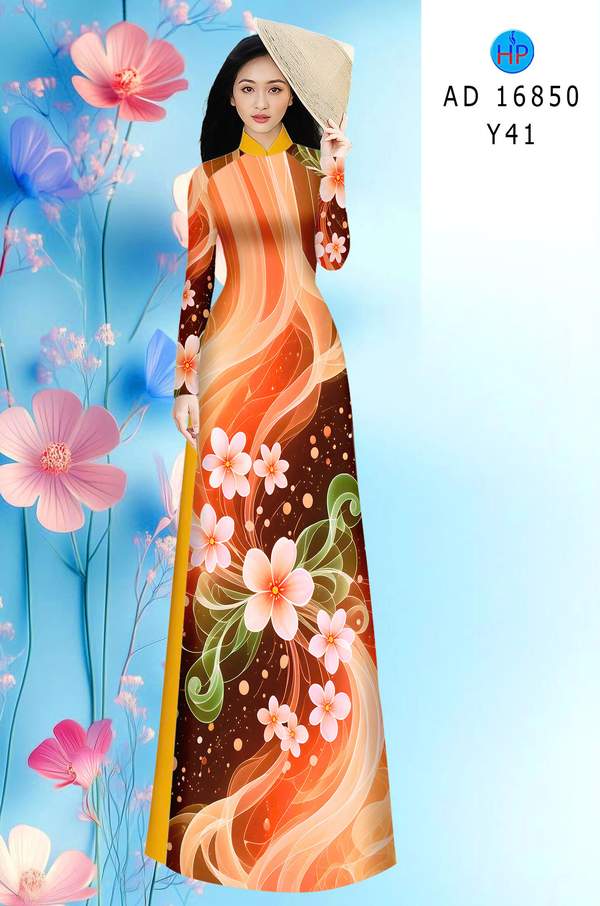 Vải Áo Dài Hoa In 3D AD 16850 3 1780708671 360 vai ao dai hoa in 3d ad 16850