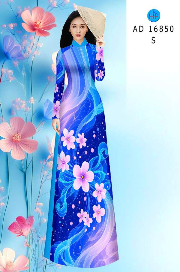Vải Áo Dài Hoa In 3D AD 16850 9 1780708673 218 vai ao dai hoa in 3d ad 16850