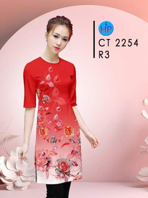 Vải Áo Dài Hoa Hồng AD CT2254 22 1781842358 201 vai ao dai hoa hong ad ct2254