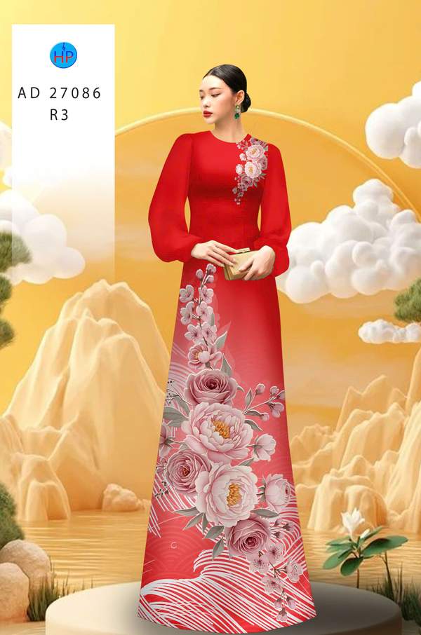 Vải Áo Dài Hoa Cẩm Chướng AD 27086 3 1781842806 896 vai ao dai hoa cam chuong ad 27086