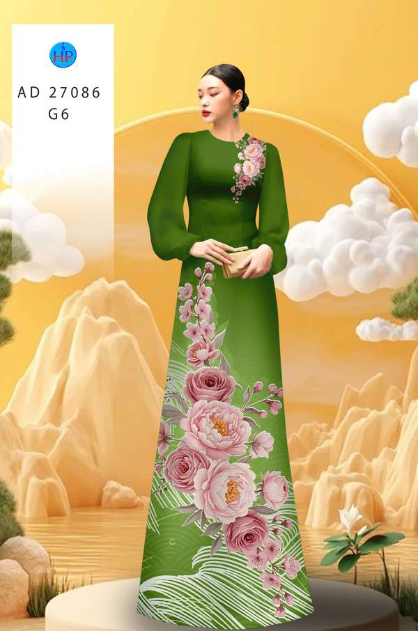 Vải Áo Dài Hoa Cẩm Chướng AD 27086 8 1781842807 168 vai ao dai hoa cam chuong ad 27086