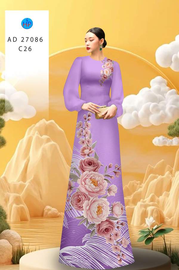Vải Áo Dài Hoa Cẩm Chướng AD 27086 6 1781842807 533 vai ao dai hoa cam chuong ad 27086