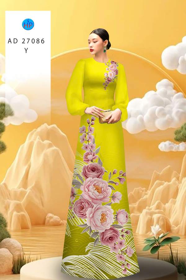 Vải Áo Dài Hoa Cẩm Chướng AD 27086 5 1781842807 547 vai ao dai hoa cam chuong ad 27086