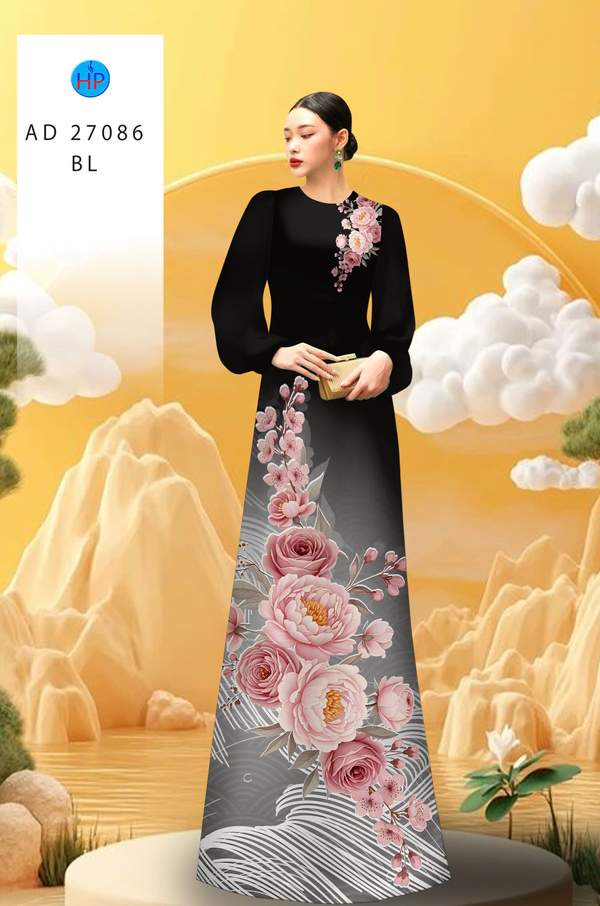 Vải Áo Dài Hoa Cẩm Chướng AD 27086 9 1781842807 585 vai ao dai hoa cam chuong ad 27086