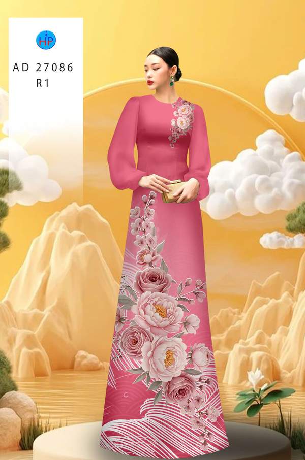 Vải Áo Dài Hoa Cẩm Chướng AD 27086 13 1781842808 425 vai ao dai hoa cam chuong ad 27086