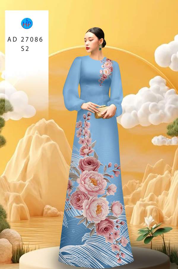 Vải Áo Dài Hoa Cẩm Chướng AD 27086 11 1781842808 498 vai ao dai hoa cam chuong ad 27086