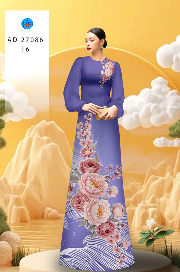 Vải Áo Dài Hoa Cẩm Chướng AD 27086 17 1781842809 364 vai ao dai hoa cam chuong ad 27086