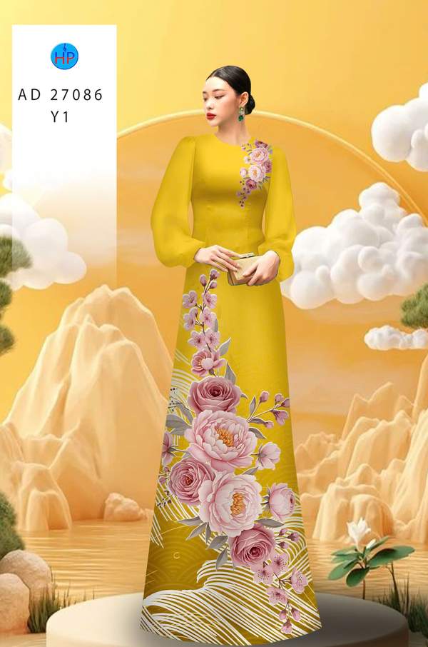 Vải Áo Dài Hoa Cẩm Chướng AD 27086 1 1781842810 77 vai ao dai hoa cam chuong ad 27086