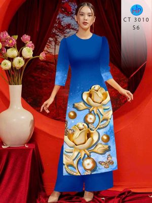 Vải Áo Dài Hoa In 3D AD CT3010 23 1781843234 650 vai ao dai hoa in 3d ad ct3010