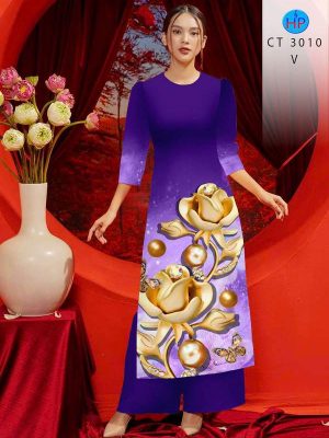 Vải Áo Dài Hoa In 3D AD CT3010 29 1781843235 110 vai ao dai hoa in 3d ad ct3010