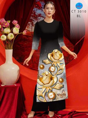 Vải Áo Dài Hoa In 3D AD CT3010 26 1781843235 242 vai ao dai hoa in 3d ad ct3010