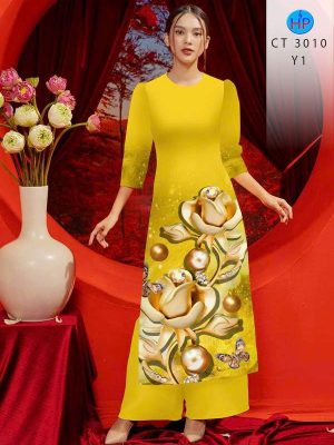 Vải Áo Dài Hoa In 3D AD CT3010 30 1781843235 461 vai ao dai hoa in 3d ad ct3010