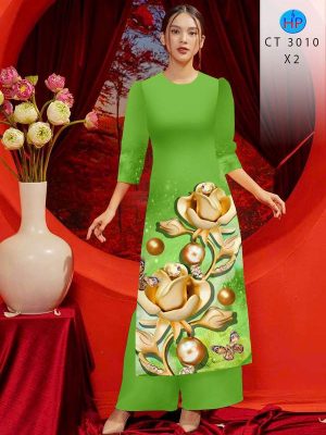 Vải Áo Dài Hoa In 3D AD CT3010 33 1781843236 595 vai ao dai hoa in 3d ad ct3010