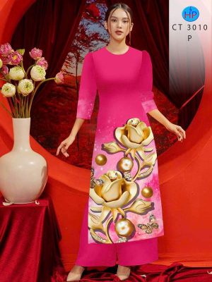 Vải Áo Dài Hoa In 3D AD CT3010 37 1781843237 385 vai ao dai hoa in 3d ad ct3010