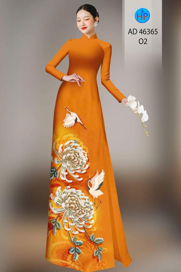 Vải Áo Dài Hoa In 3D AD 46365 4 1782271069 147 vai ao dai hoa in 3d ad 46365