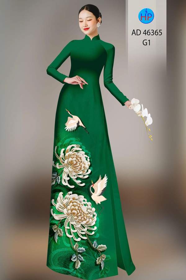 Vải Áo Dài Hoa In 3D AD 46365 2 1782271069 245 vai ao dai hoa in 3d ad 46365