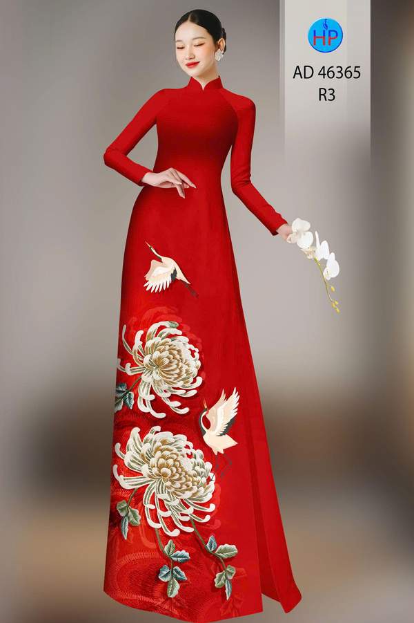Vải Áo Dài Hoa In 3D AD 46365 11 1782271070 268 vai ao dai hoa in 3d ad 46365