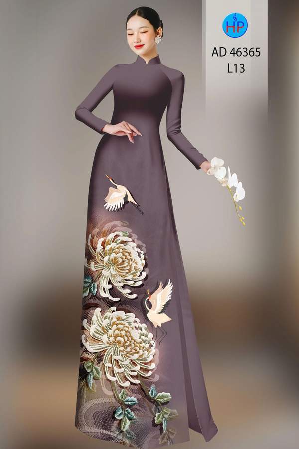 Vải Áo Dài Hoa In 3D AD 46365 7 1782271070 606 vai ao dai hoa in 3d ad 46365