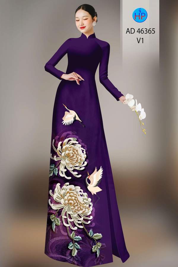 Vải Áo Dài Hoa In 3D AD 46365 12 1782271071 820 vai ao dai hoa in 3d ad 46365
