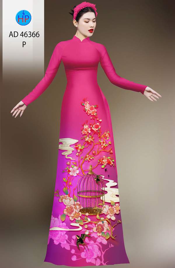 Vải Áo Dài Hoa In 3D AD 46366 11 1782271512 193 vai ao dai hoa in 3d ad 46366