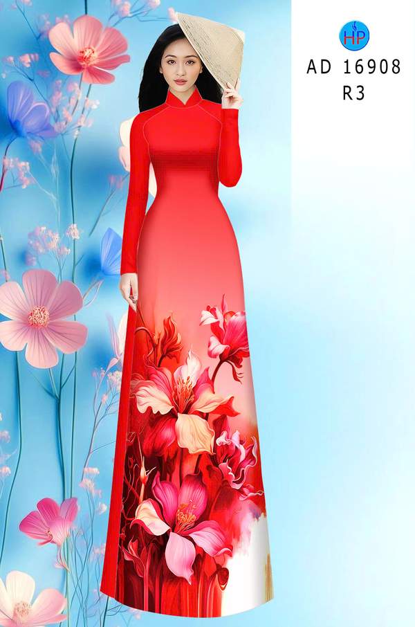 Vải Áo Dài Hoa In 3D AD 16908 3 1782271936 185 vai ao dai hoa in 3d ad 16908