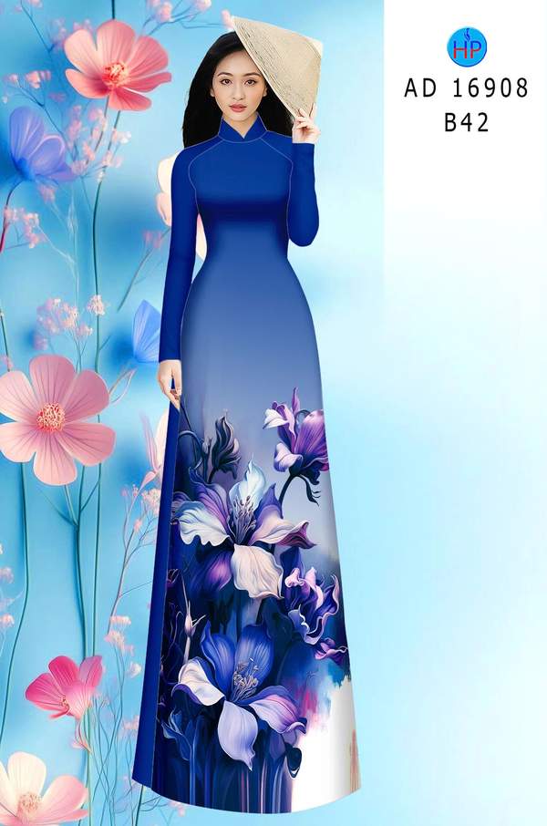 Vải Áo Dài Hoa In 3D AD 16908 5 1782271936 489 vai ao dai hoa in 3d ad 16908