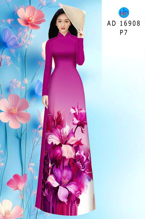 Vải Áo Dài Hoa In 3D AD 16908 8 1782271937 616 vai ao dai hoa in 3d ad 16908