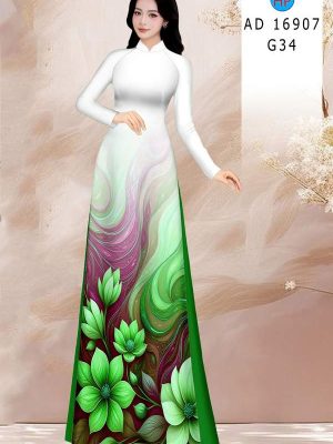 Vải Áo Dài Hoa In 3D AD 16907 30 1782783850 52 vai ao dai hoa in 3d ad 16907