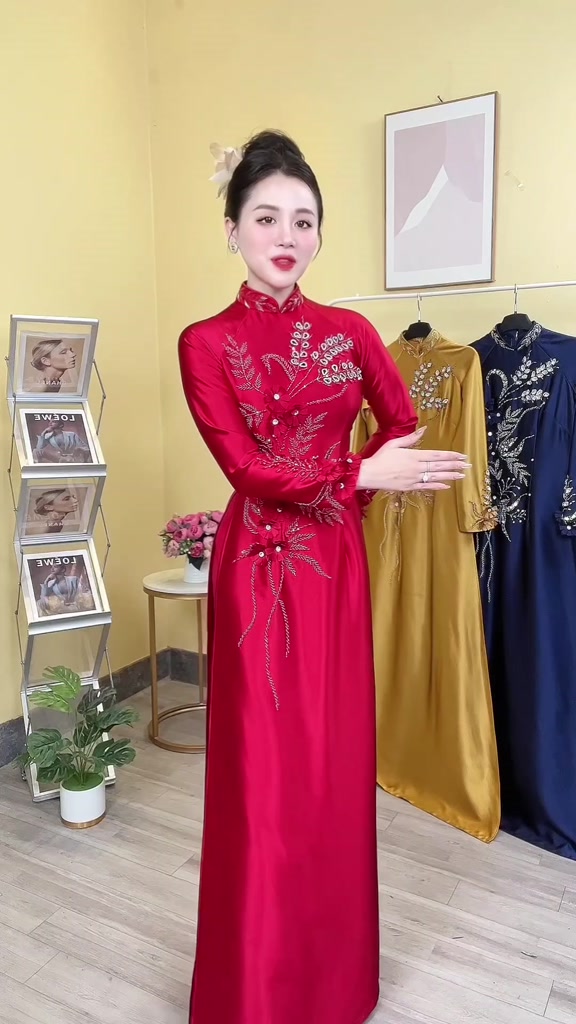 Áo Dài Bà Sui Kết Hạt Sang Trọng 1 image 1 1