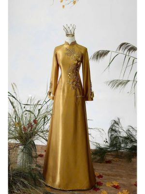 Áo Dài Bà Sui Kết Hạt Sang Trọng 18 image 10