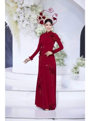Áo Dài Trung Niên May Sẵn Rất Đẹp 6 image 2 9