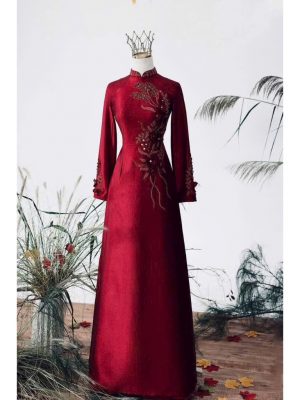 Áo Dài Bà Sui Kết Hạt Sang Trọng 11 image 3 3