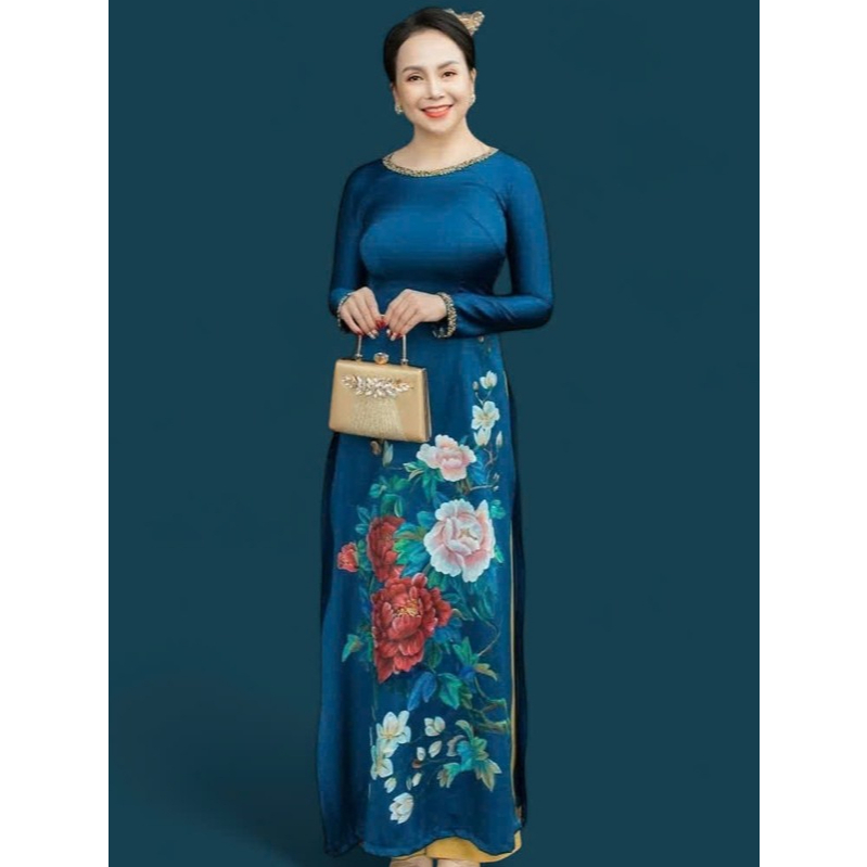 Áo Dài Bà Sui Kết Hạt Sang Trọng 2 image 3 4