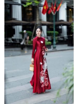 Áo Dài Trung Niên Ngồi Sui Rất Đẹp 4 image 4 14