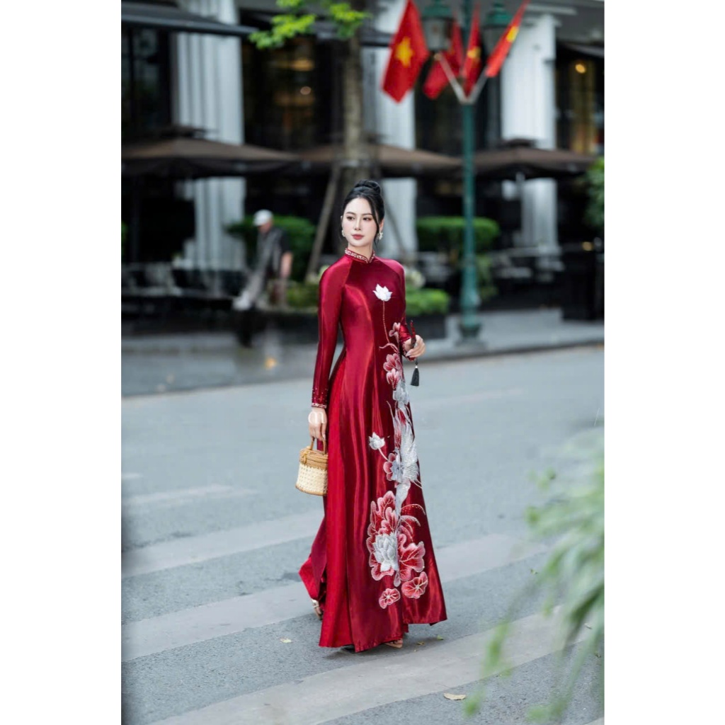 Áo Dài Trung Niên Ngồi Sui Rất Đẹp 2 image 4 14