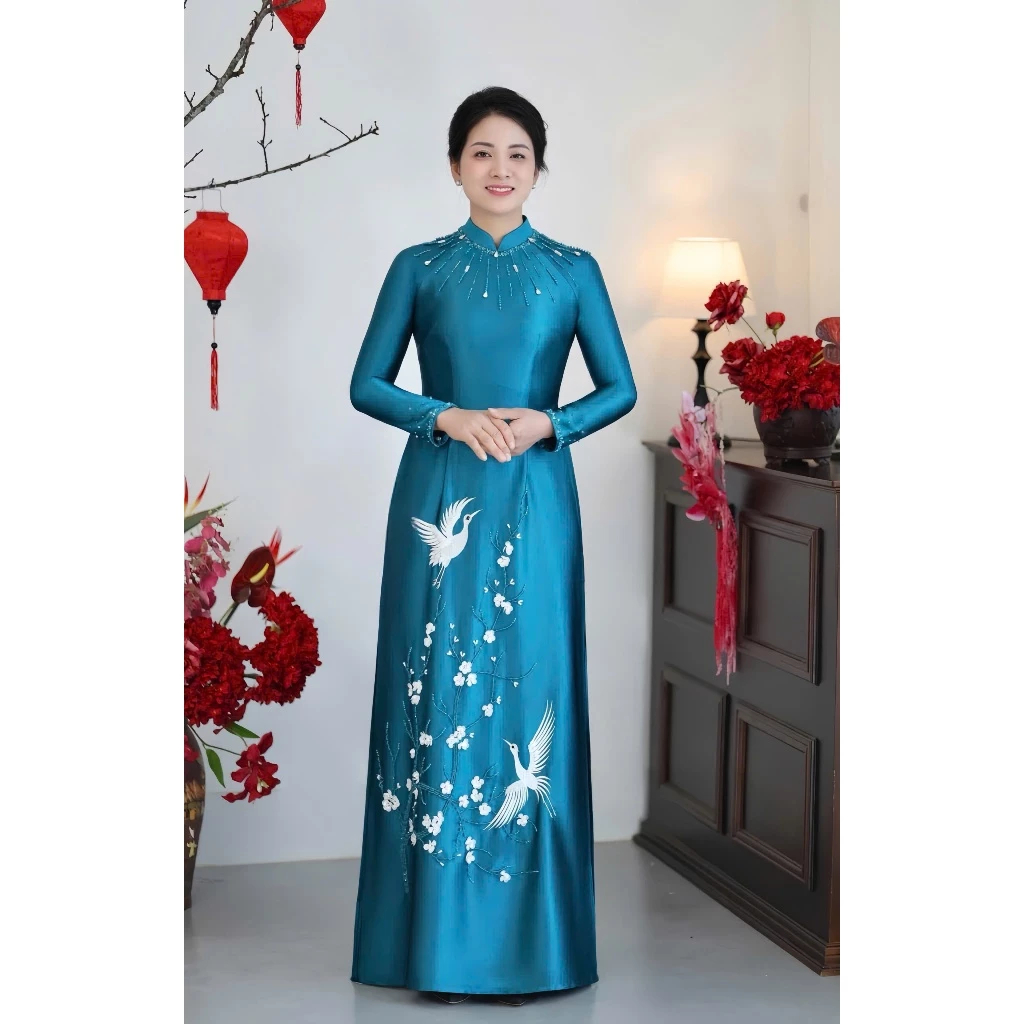 Áo Dài May Sẵn Ngồi Sui Dự Tiệc 3 image 4 15