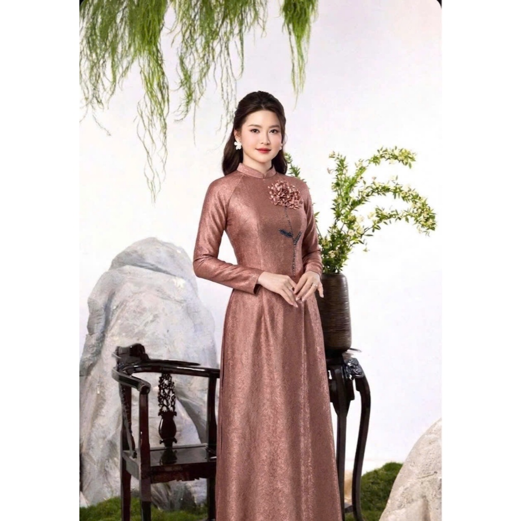 Áo Dài May Sẵn Ngồi Sui Dự Tiệc Rất Đẹp 2 image 4 19