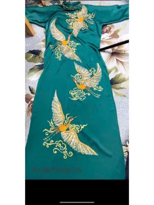 Áo dài mẹ trung niên lụa tô châu cao cấp 8 image 5 2