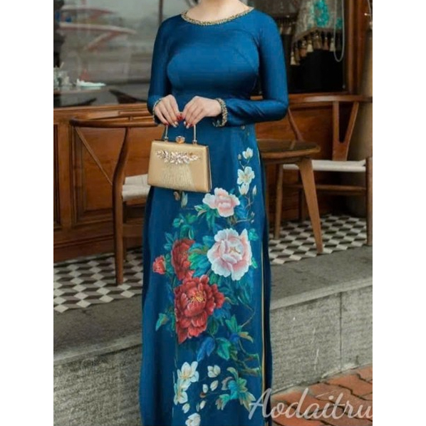 Áo Dài Bà Sui Kết Hạt Sang Trọng 4 image 5 4