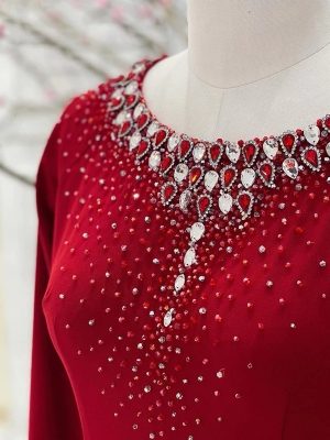 Áo Dài Màu Đỏ Cho Ngồi Sui Rất Đẹp 7 image 5 8