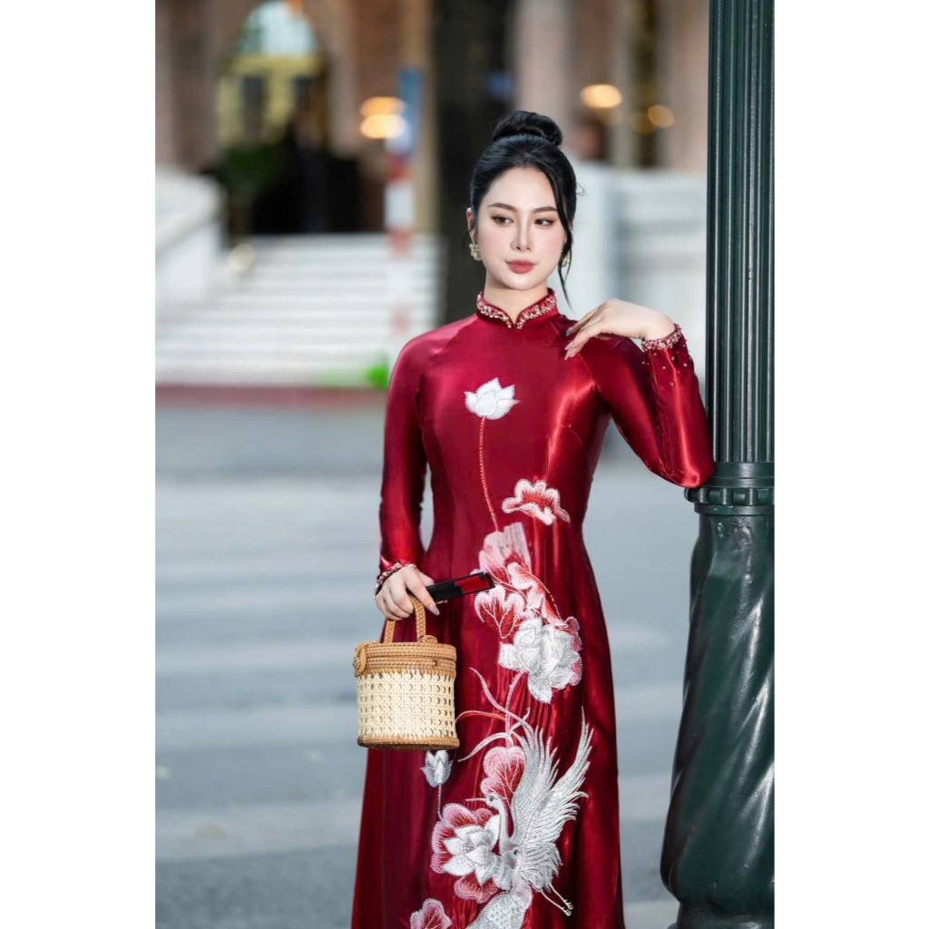 Áo Dài Trung Niên Ngồi Sui Rất Đẹp 3 image 5 9