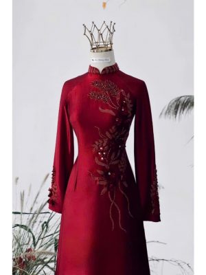 Áo Dài Bà Sui Kết Hạt Sang Trọng 14 image 6 1