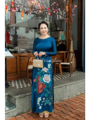 Áo Dài Bà Sui Kết Hạt Sang Trọng 10 image 6 2
