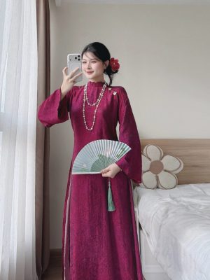 Áo Dài 4 Tà May Sẵn Đẹp Và Sang 16 image 6 9