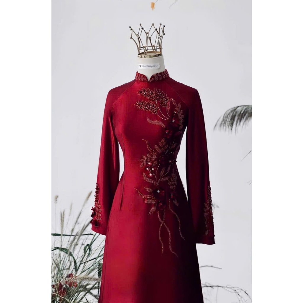 Áo Dài Bà Sui Kết Hạt Sang Trọng 8 image 9 1