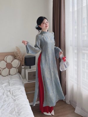 Áo Dài 4 Tà May Sẵn Đẹp Và Sang 19 image 9 4