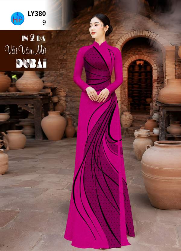 Vải Áo Dài In 2 Da AD LY380 1 vai ao dai in 2 da ad ly380
