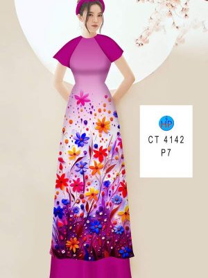 Vải Áo Dài Hoa In 3D AD CT4142 26 1782890198 555 vai ao dai hoa in 3d ad ct4142