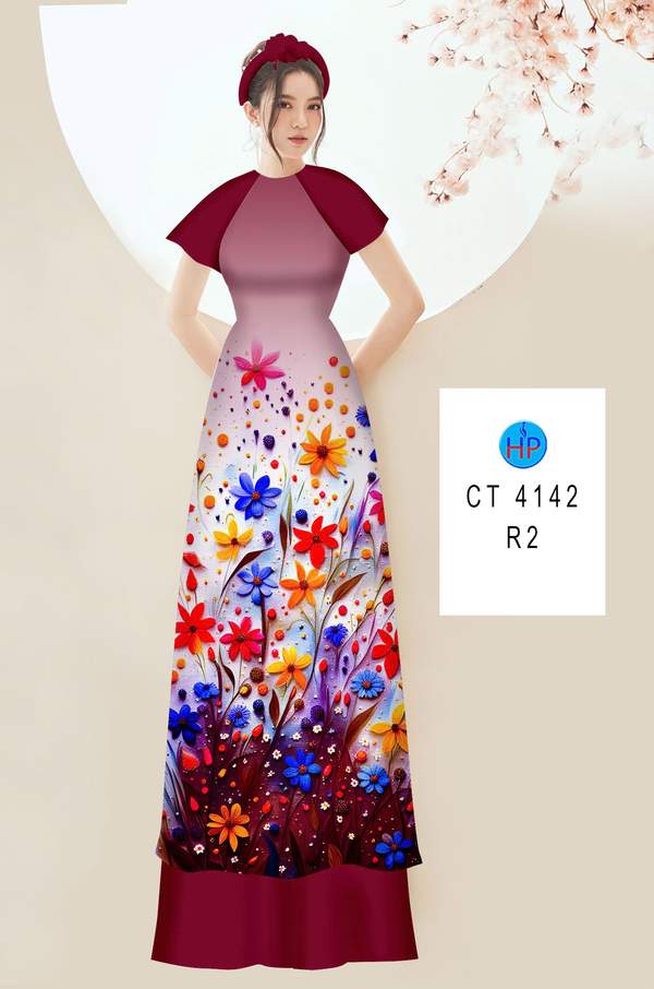 Vải Áo Dài Hoa In 3D AD CT4142 11 1782890199 246 vai ao dai hoa in 3d ad ct4142